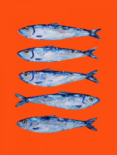 Sardinas sobre naranja de Alice Straker