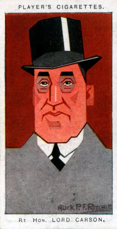 Edward Carson, primer barón Carson, líder y abogado de Ulster, 1926 de Alick P. F. Ritchie