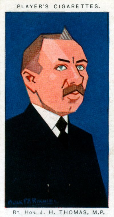 James Henry Thomas, sindicalista y político británico, 1926 de Alick P. F. Ritchie