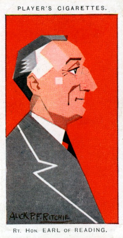 Rufus Isaacs, 1er Marqués de Reading, Lord Jefe de Justicia y diplomático, 1926 de Alick P. F. Ritchie