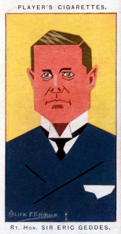 Sir Eric Campbell Geddes, político británico, 1926 de Alick P. F. Ritchie