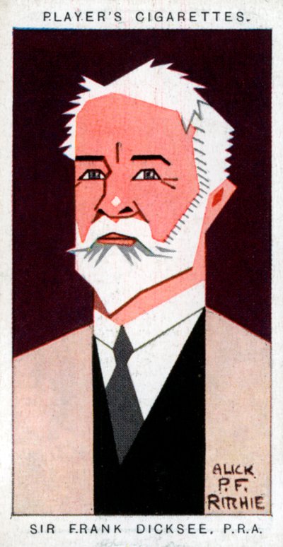 Sir Francis Bernard Dicksee, pintor británico, 1926 de Alick P. F. Ritchie
