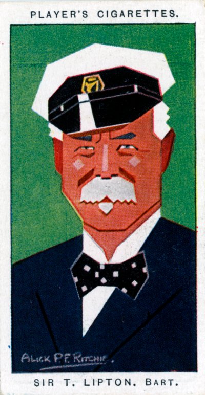Sir Thomas Johnstone Lipton, 1er Baronet, tendero y navegante británico, 1926 de Alick P. F. Ritchie
