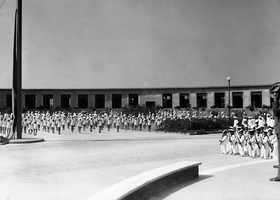 Villa Rosa Maltoni Mussolini: jóvenes estudiantes entrenando de Fratelli Alinari