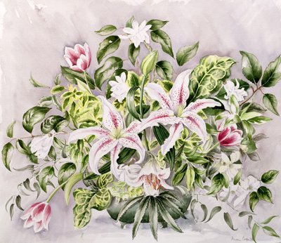 Naturaleza muerta con lirios, 1996 de Alison Cooper