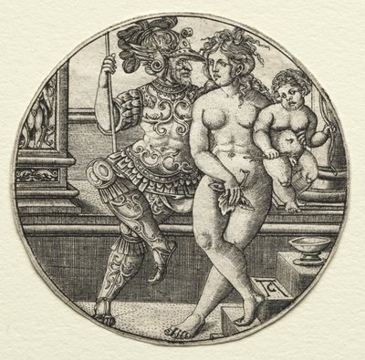 Marte, Venus y Cupido de Allaert Claesz