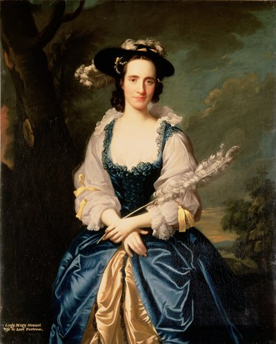 Retrato de Lady Mary Stewart, esposa de Kenneth Mackenzie, Lord Fortrose, 1749 de Allan Ramsay
