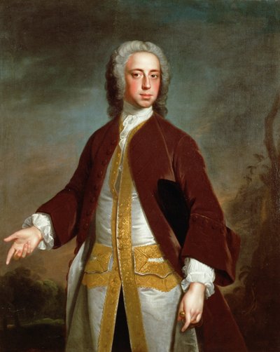 Retrato de Lord Sherard Manners, sexto hijo del Duque de Rutland, antes de 1742 de Allan Ramsay