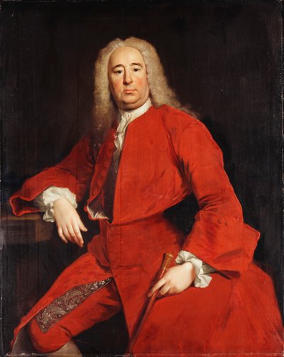 Retrato de un Caballero, tradicionalmente identificado como George Frederick Handel, 1740 de Allan Ramsay