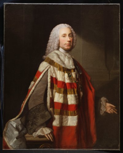 Retrato de un noble, se cree que es James, 8º Conde de Moray de Allan Ramsay