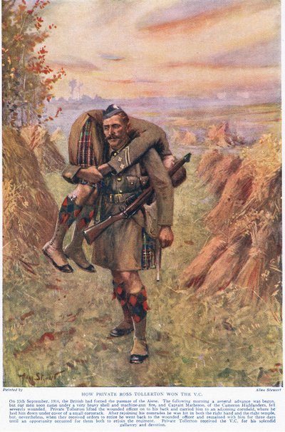 Cómo el soldado Ross Tollerton ganó la VC, ilustración de 