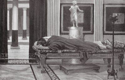 El dolor de Pericles por la pérdida de su hijo (litografía) de Allan Stewart