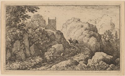 Carro en un paso estrecho, probablemente c. 1645-1656 de Allart van Everdingen