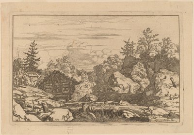 Cabañas en la orilla de Allart van Everdingen