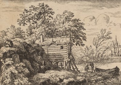 Cabaña de pescador, probablemente c. 1645-1656 de Allart van Everdingen