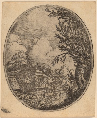 Hamlet entre los árboles de Allart van Everdingen