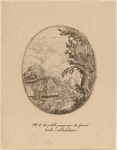 Hamlet entre los árboles, probablemente c. 1645-1656 de Allart van Everdingen