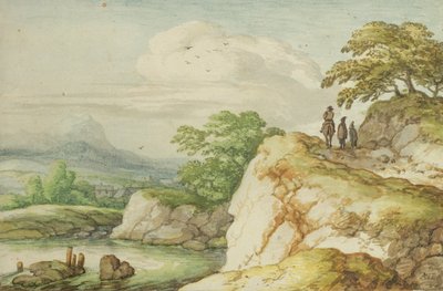 Excursionistas en las Tierras Altas, c.1655 de Allart van Everdingen