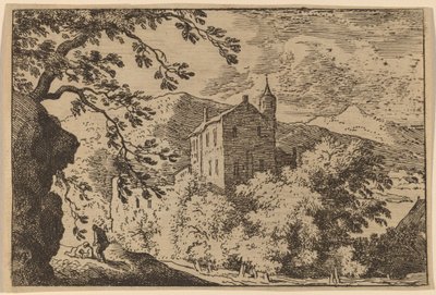 Casa grande con torreón de Allart van Everdingen