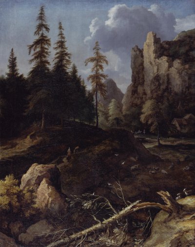 Paisaje montañoso noruego de Allart van Everdingen
