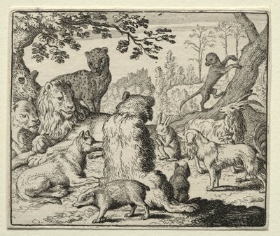 Reynard el Zorro: El león ordena buscar a Reynard de Allart van Everdingen