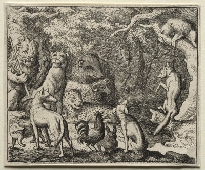 Reynard the Fox:  Reynard Asks Permission to Confess de Allart van Everdingen