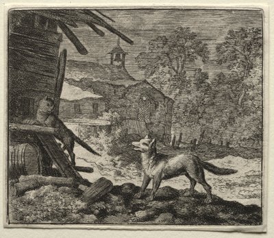 Reynard the Fox:  Reynard Deceives the Cat de Allart van Everdingen