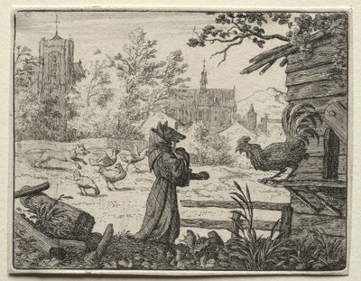 Reynard the Fox:  Reynard Disguised as a Monk de Allart van Everdingen