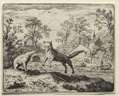 Reynard el Zorro: Reynard haciendo penitencia de Allart van Everdingen
