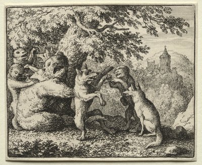 Reynard the Fox:  Reynard Equipped for his Pilgrimage de Allart van Everdingen