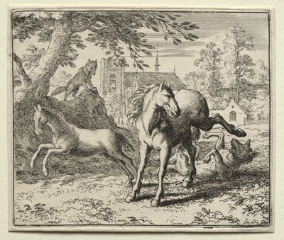 Reynard the Fox:  Reynard Tricks the Wolf de Allart van Everdingen
