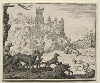 Reynard the Fox:  Reynard and the Badger Depart for Court de Allart van Everdingen