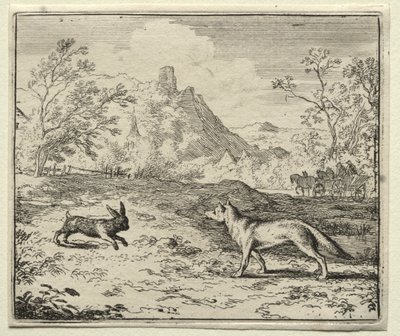 Reynard the Fox:  Reynard and the Rabbit de Allart van Everdingen