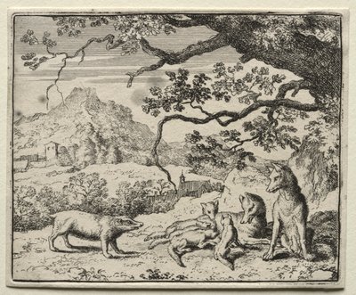 Reynard the Fox:  The Badger Calls Reynard to Court de Allart van Everdingen