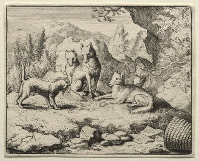 Reynard the Fox:  The Cat Calls Reynard to Court de Allart van Everdingen