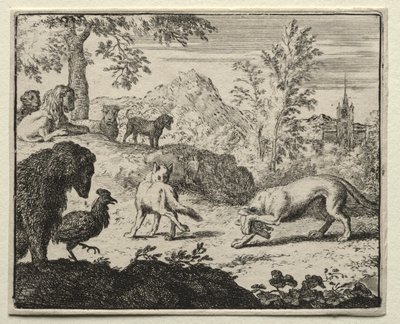 Reynard the Fox:  The Combat Between Reynard and the Wolf de Allart van Everdingen