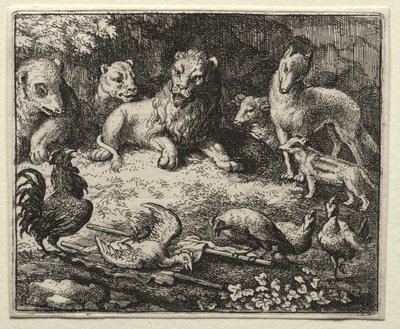 Reynard the Fox:  The Complaint of the Cock de Allart van Everdingen