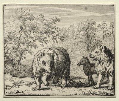 Reynard the Fox:  The Freeing of the Wolf and the Bear de Allart van Everdingen