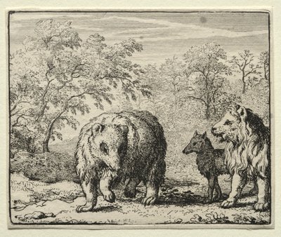Reynard el Zorro: La liberación del lobo y el oso de Allart van Everdingen