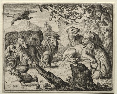 Reynard el Zorro: La Corte de los Leones de Allart van Everdingen