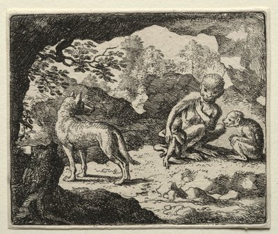 Reynard el Zorro: El Lobo en la Guarida de los Monos de Allart van Everdingen