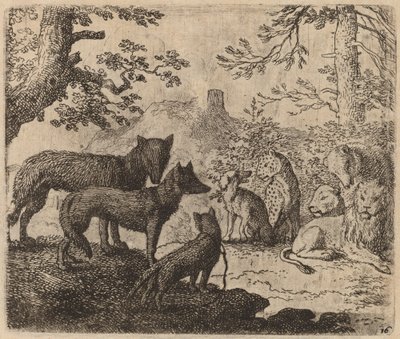 Los parientes de Reynard suplican por él, probablemente c. 1645-1656 de Allart van Everdingen