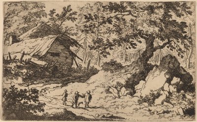 Cabaña en ruinas, probablemente c. 1645-1656 de Allart van Everdingen