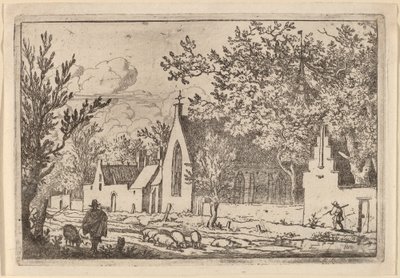 Porquero cerca de una Capilla de Allart van Everdingen