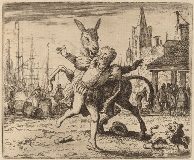 El asno y el perro, probablemente c. 1645-1656 de Allart van Everdingen