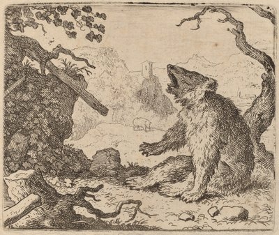 El oso enviado como mensajero de Allart van Everdingen