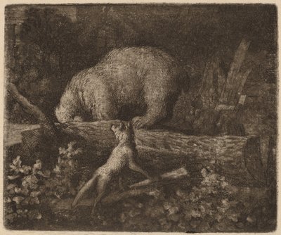El oso atrapado de Allart van Everdingen