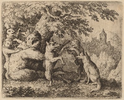 El Oso y el Lobo son Perseguidos de Allart van Everdingen