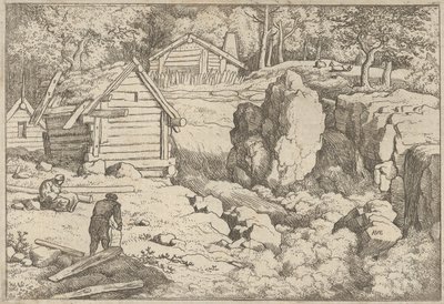 El carpintero, siglo XVII de Allart van Everdingen