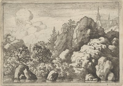 La iglesia en la colina, siglo XVII de Allart van Everdingen